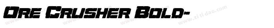 Ore Crusher Bold字体转换